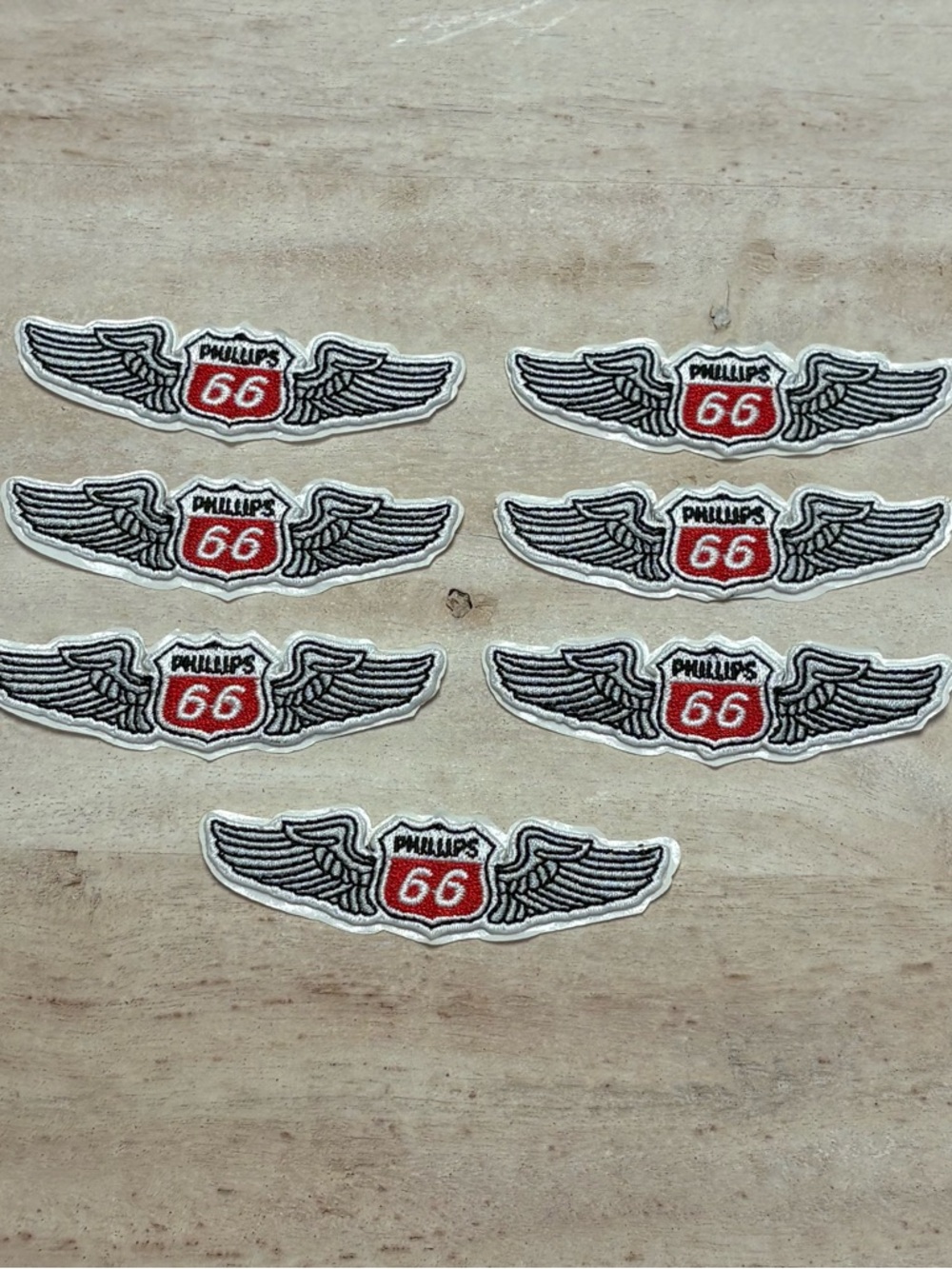 🆕 Lot of 7 PHILLIPS 66 with Wings Adhesive Patches